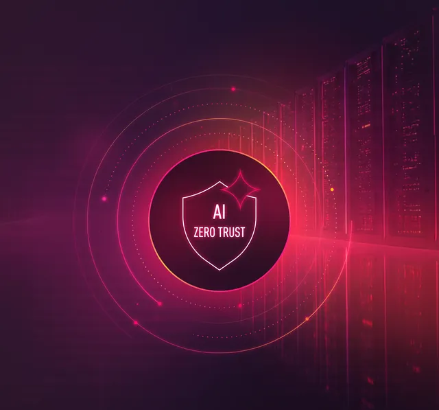 Check Point AI Zero Trust shield concept art