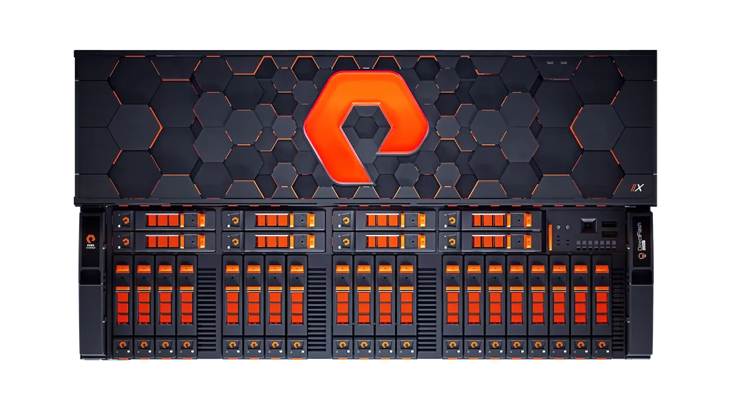 Pure Storage FlashArray//X all-flash array front view