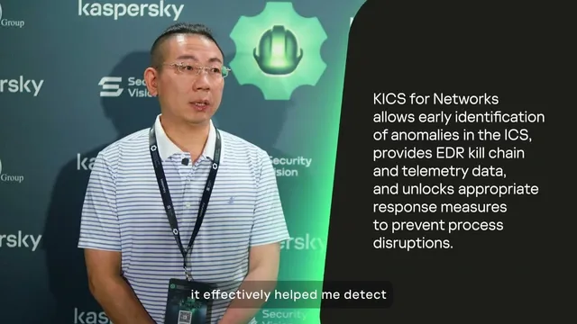 Industrial cybersecurity engineer discussing KICS network protection