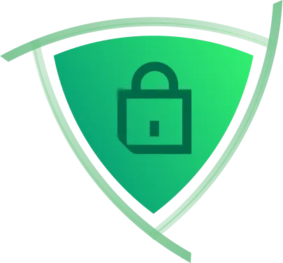 Green Veeam shield with a padlock representing immutable secure backup